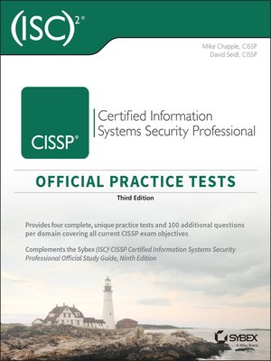 cover image of (ISC)2 CISSP Certified Information Systems Security Professional Official Practice Tests